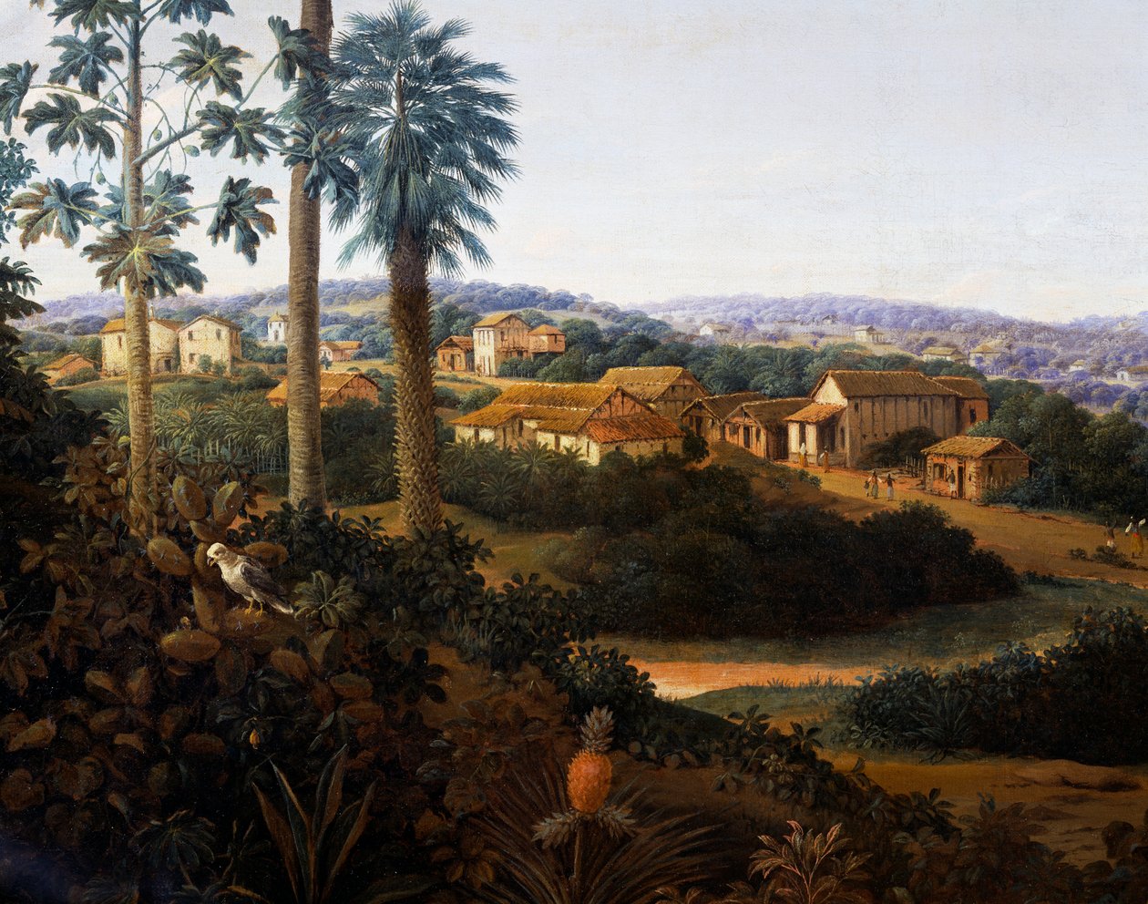 Byn Serinhaem i Brasilien eller En sockerrörsodlares hem i Brasilien (olja på duk) av Frans Post