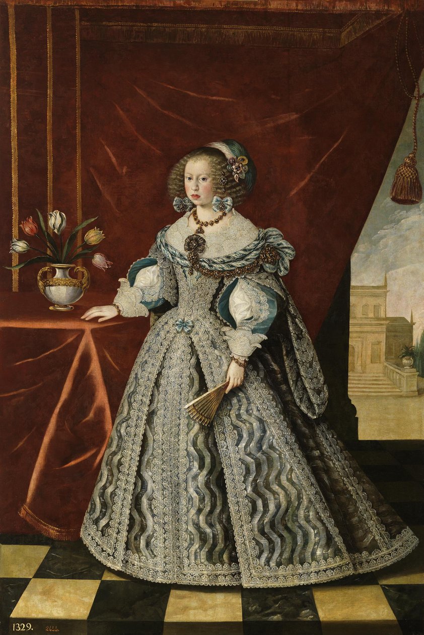 Spanska:  Mariana de Austria Mariana av Österrike av Frans Luycx
