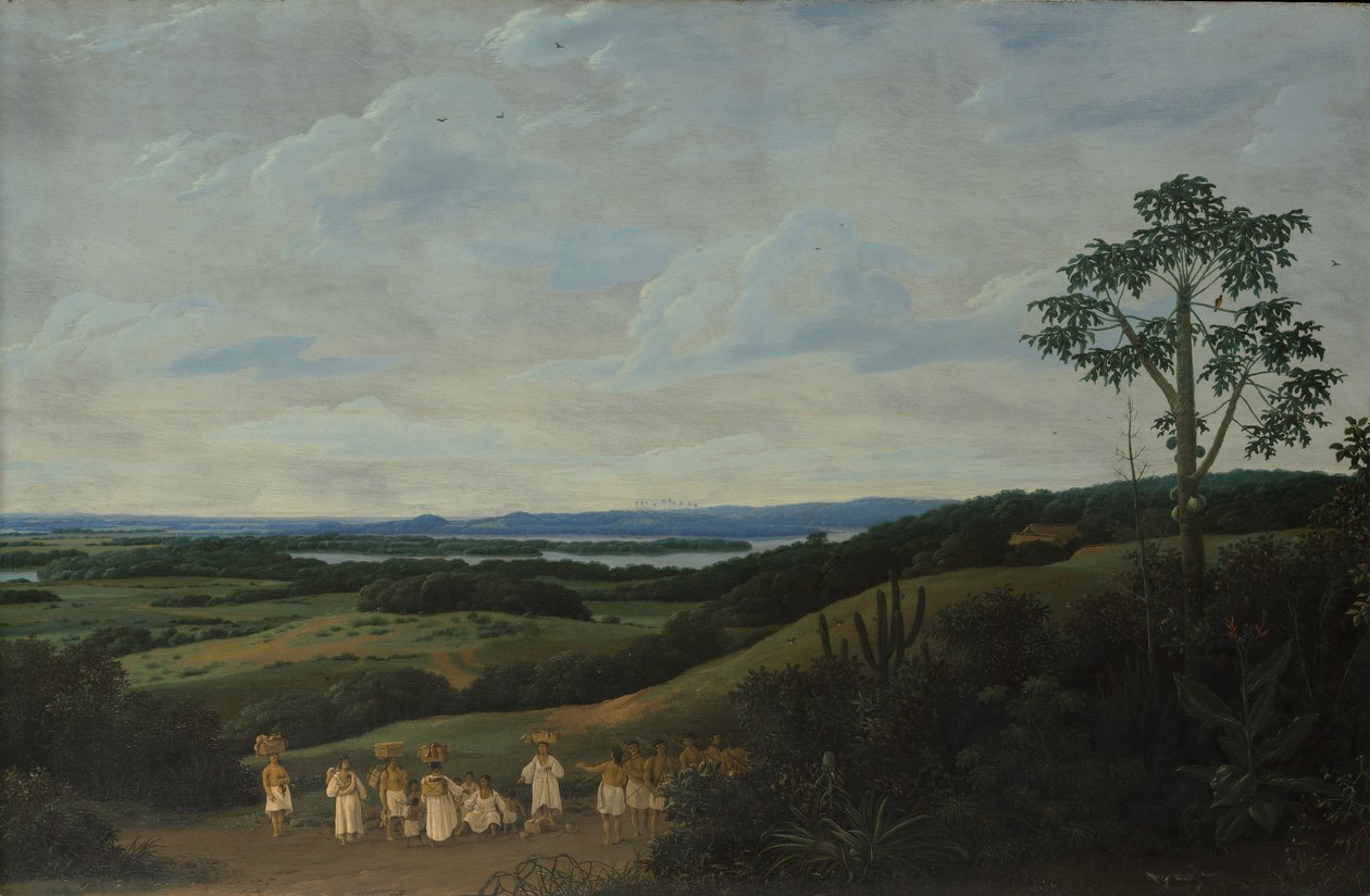 Ett brasilianskt landskap, 1650. av Frans Post