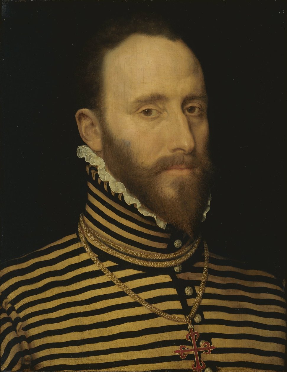 Porträtt av en riddare av Calatravaorden, troligen av Sorias eller Soreau härstamning (Sorel) av Frans Pourbus (I) (attributed to)