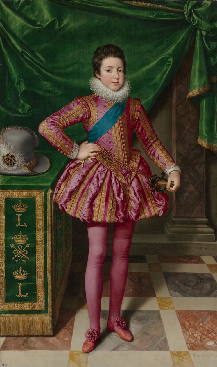 Porträtt av kung Ludvig XIII av Frankrike av Frans Pourbus