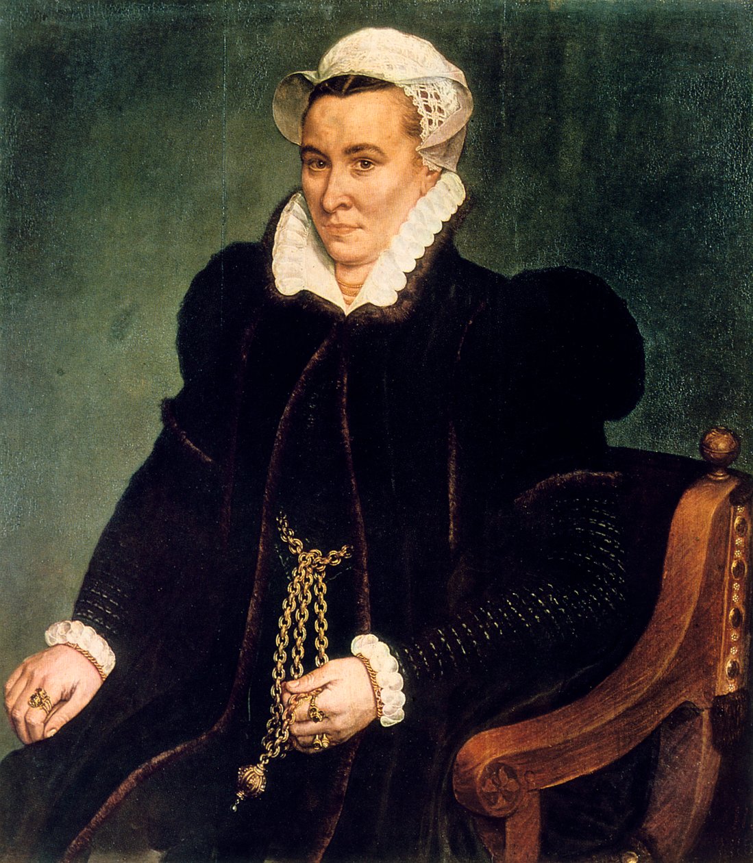 Porträtt av en kvinna, c1565-1581 av Frans Pourbus the Elder