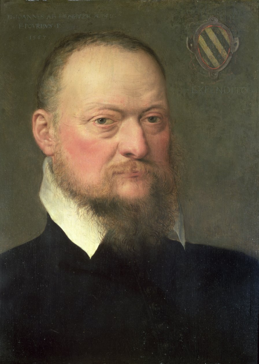 Jan van Hembyze (1513-84), en tilhænger af Ghent Calvinists, 1567swed av Frans Pourbus the Younger