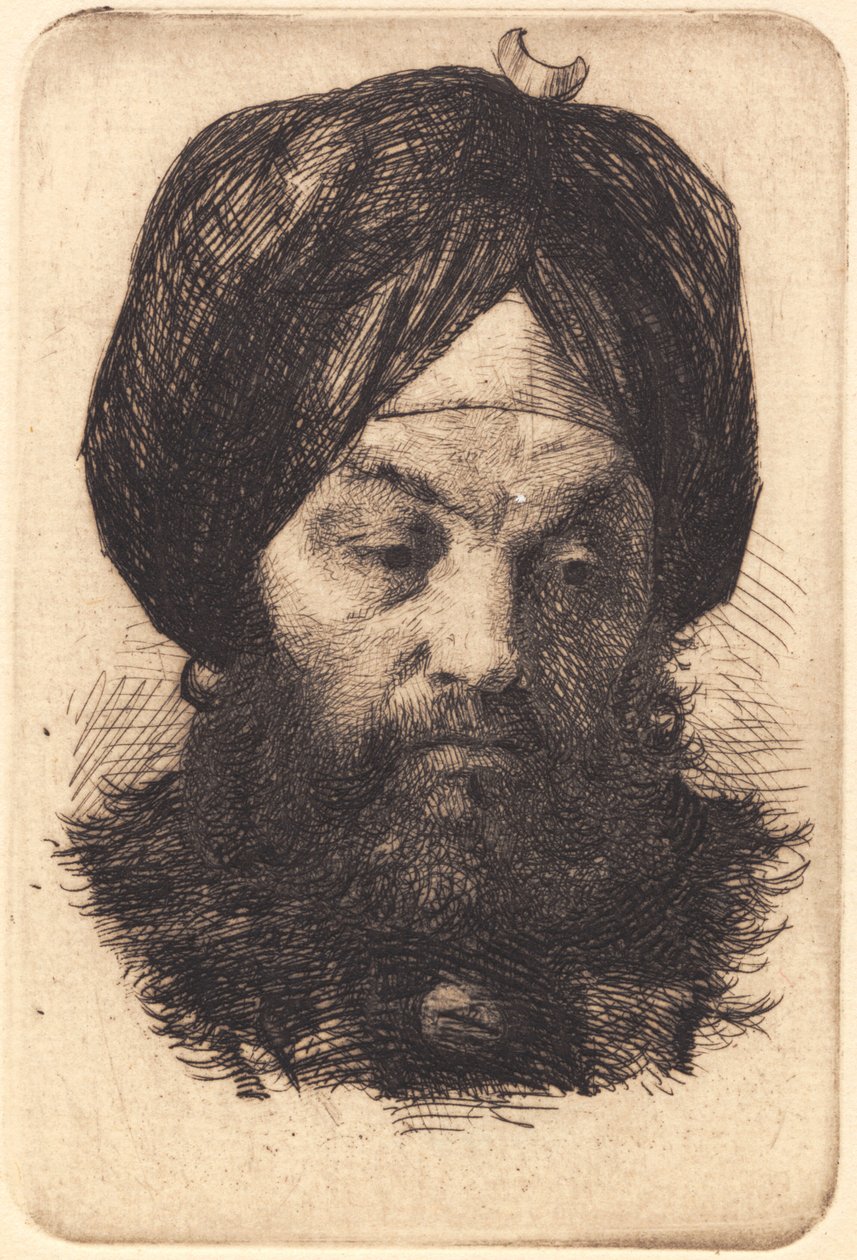 Man med turban av Frans Schwartz