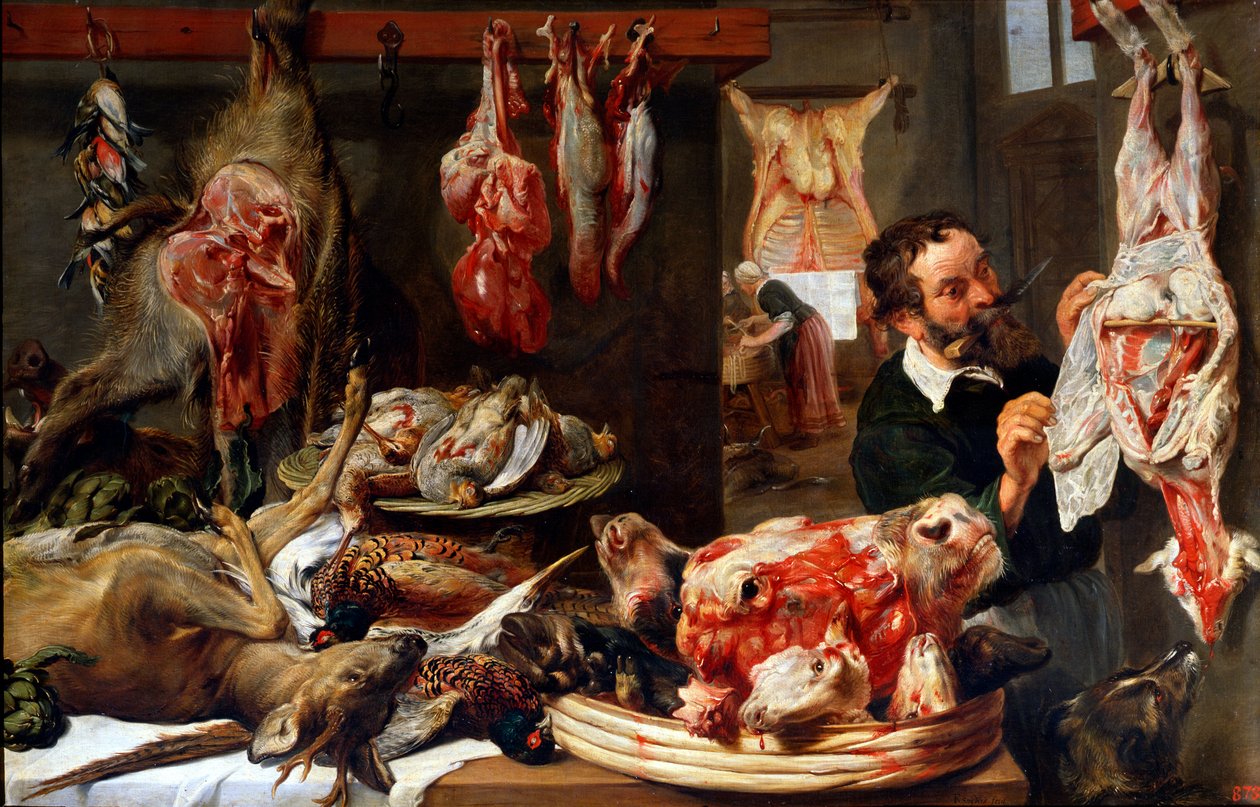 En slaktare, 1630-tal. av Frans Snyders or Snijders