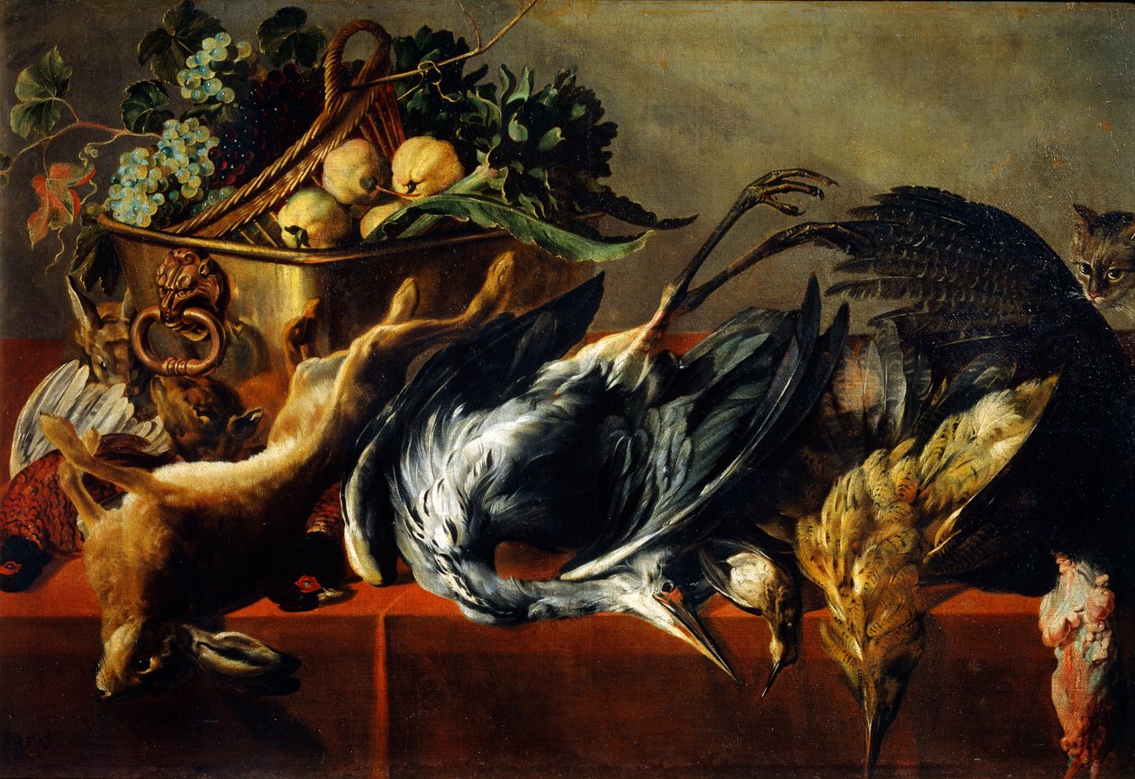 Stilleben med en ebenholtskista, 1600-talet av Frans Snyders or Snijders