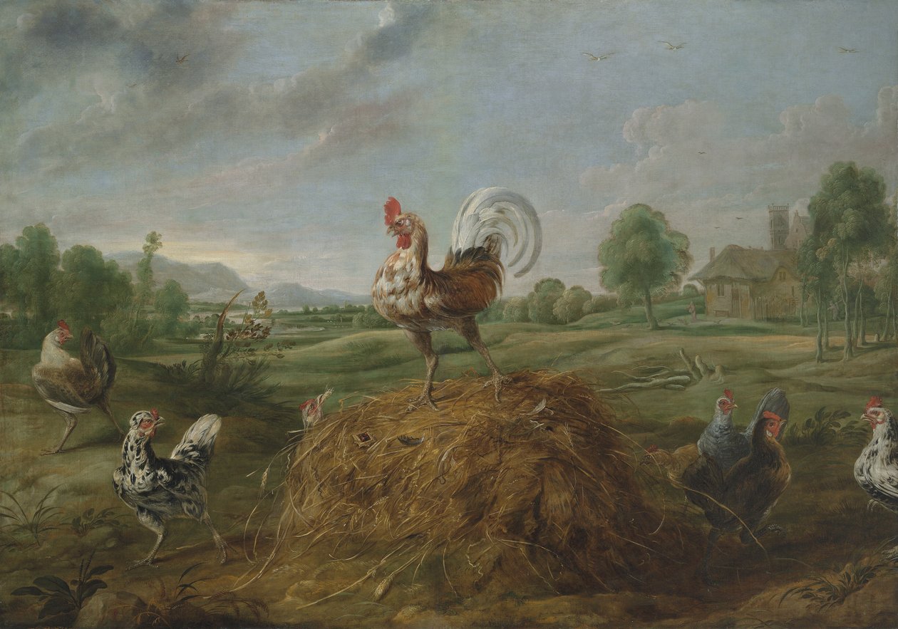Hanen och Pärlan av Frans Snyders or Snijders