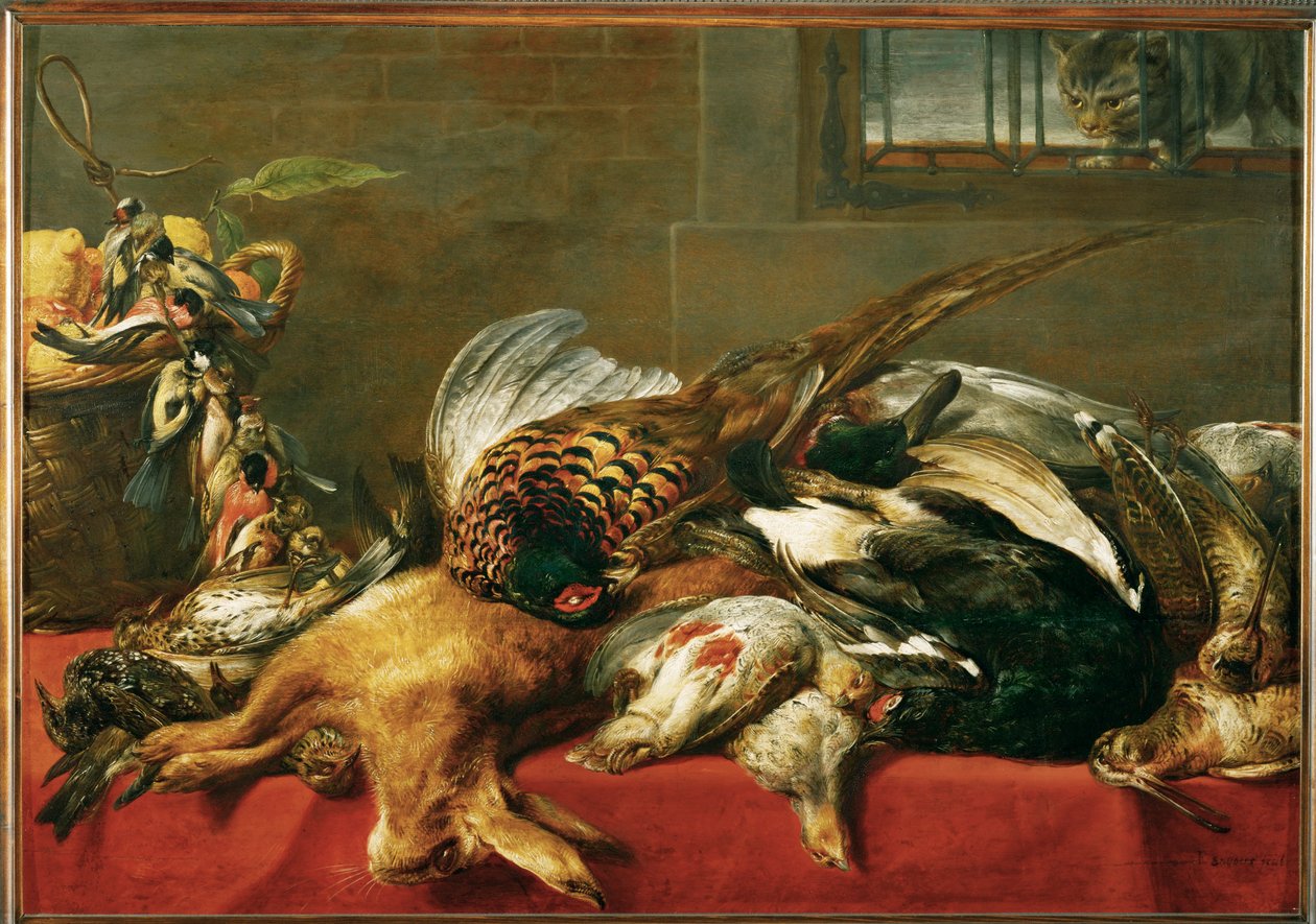 Stilleben med jakt av Frans Snyders or Snijders