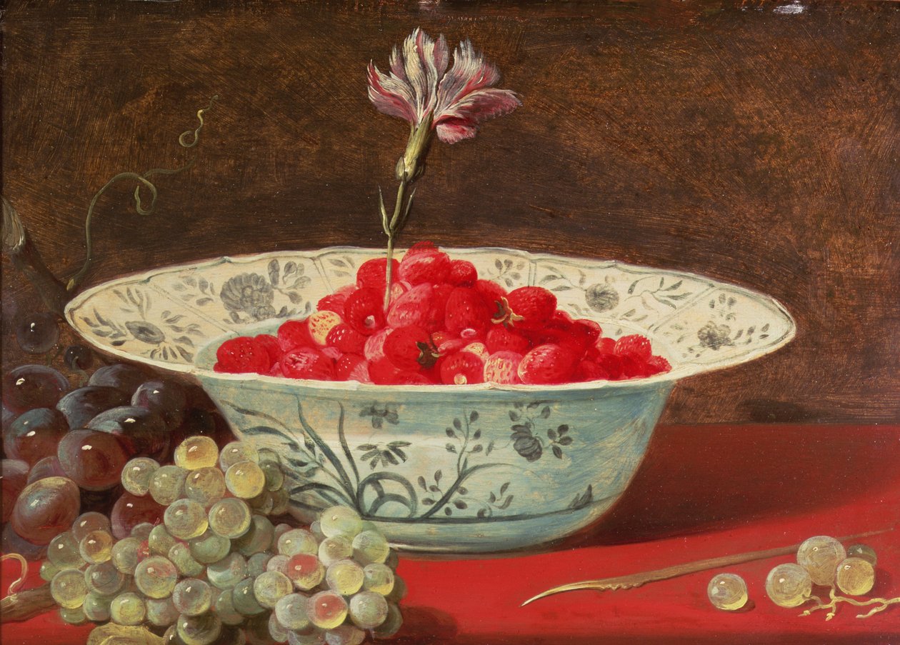 Jordgubbar med nejlika av Frans Snyders or Snijders