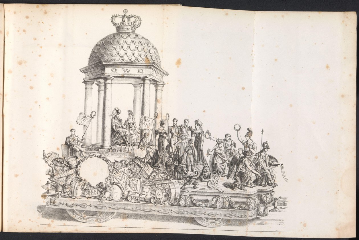 Femte flottören i processionen för Saint Rombout, 1825 av Frans Vervloet