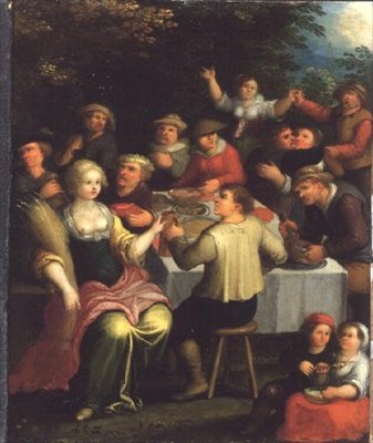 En skördefest av Frans the Elder (circle of) Francken