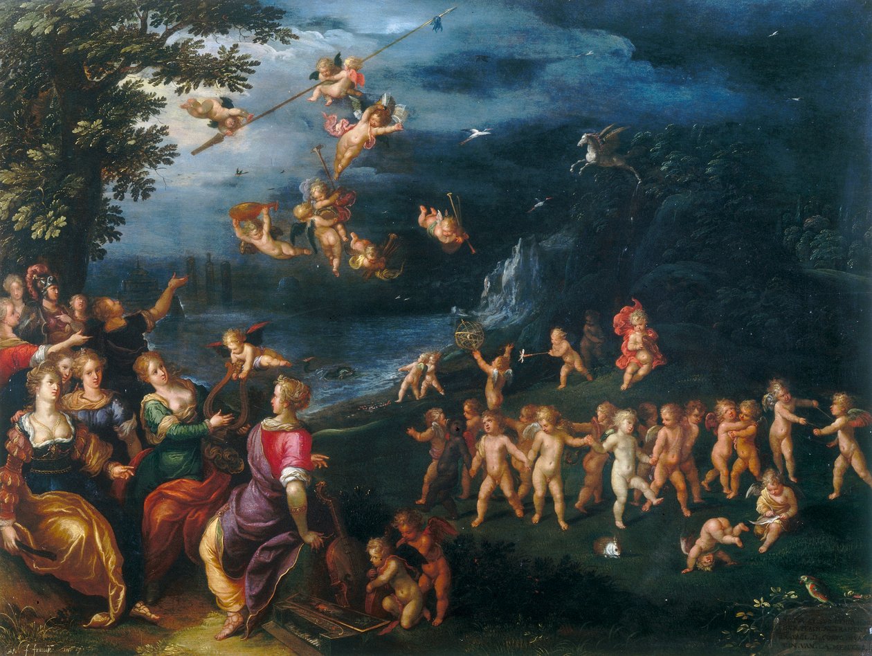 Allegorier om geniet av Frans the Elder Francken