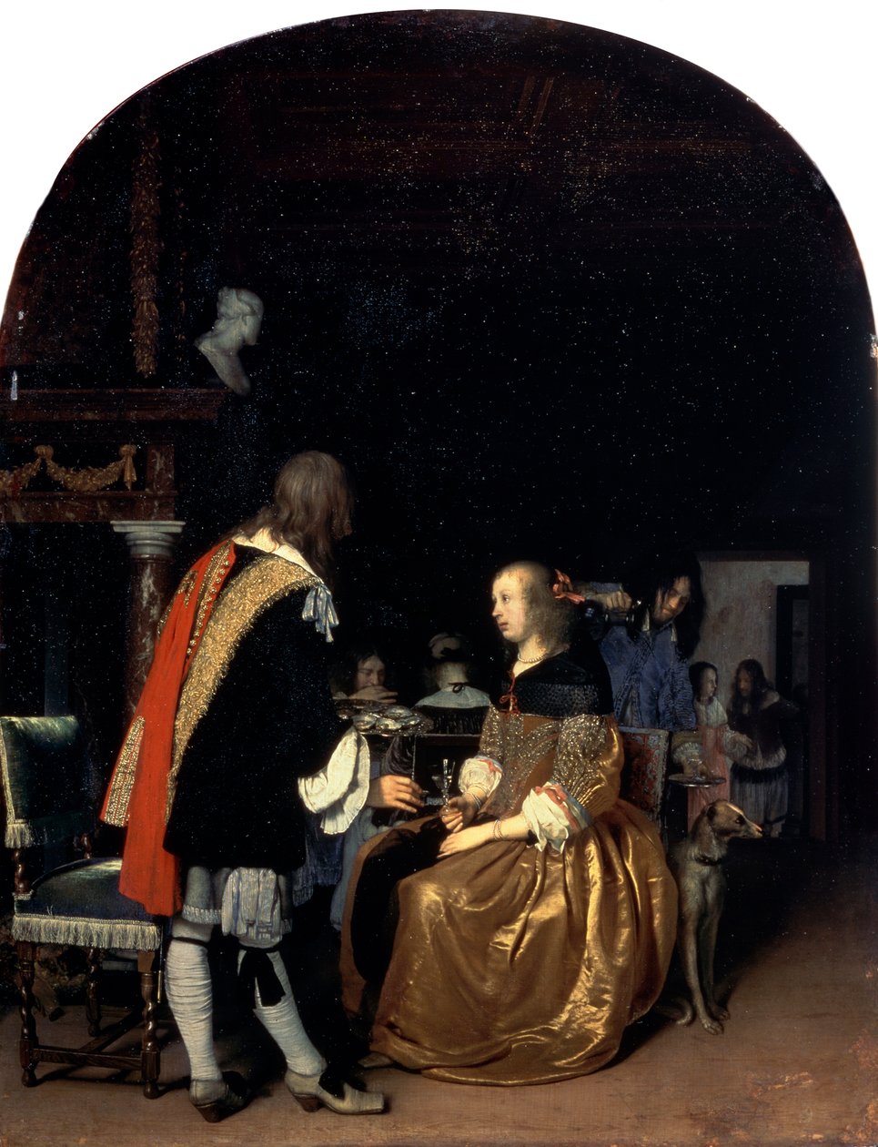Ostronmåltiden, 1659. av Frans van Mieris
