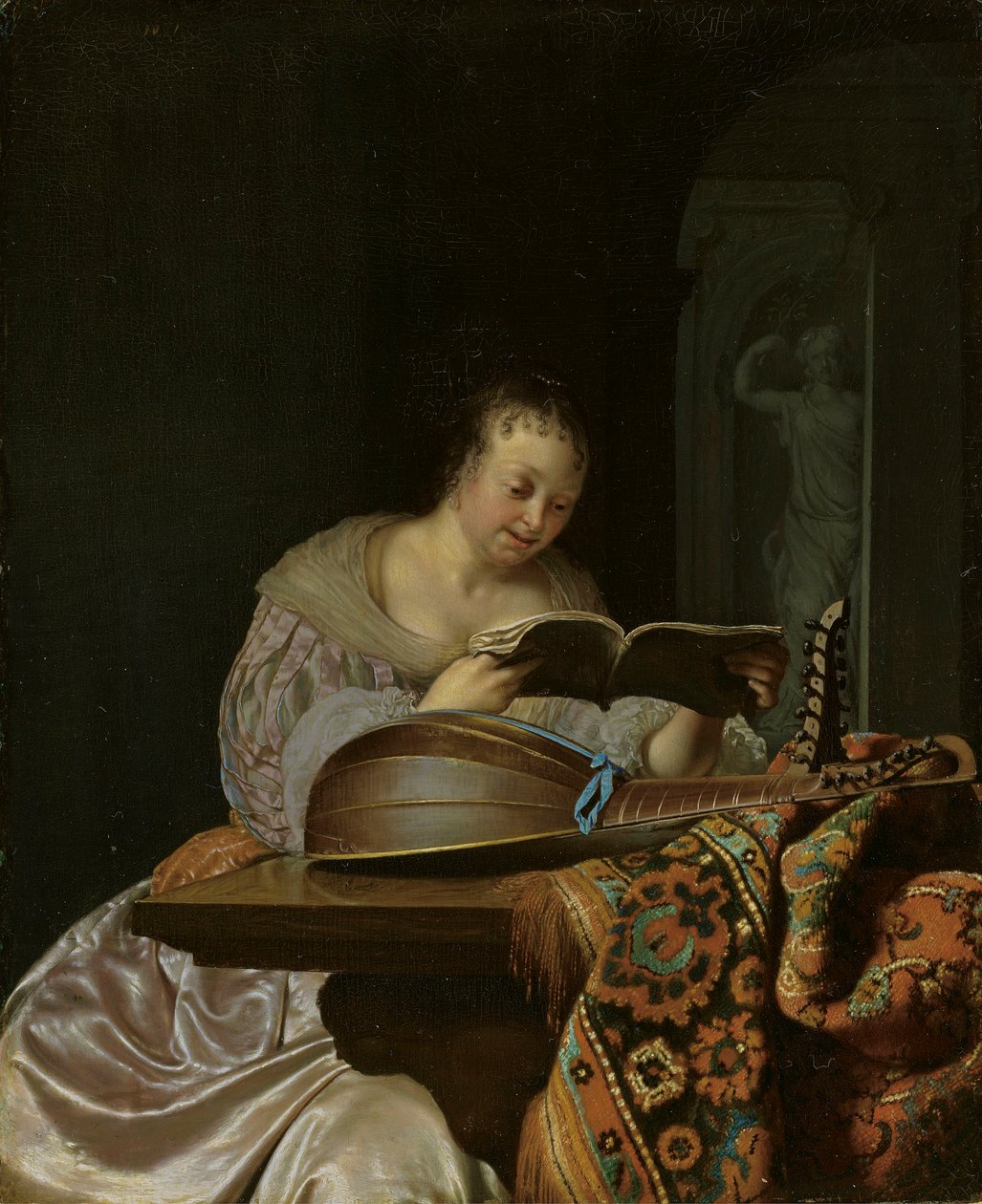 Kvinna som sjunger av Frans van Mieris the Elder