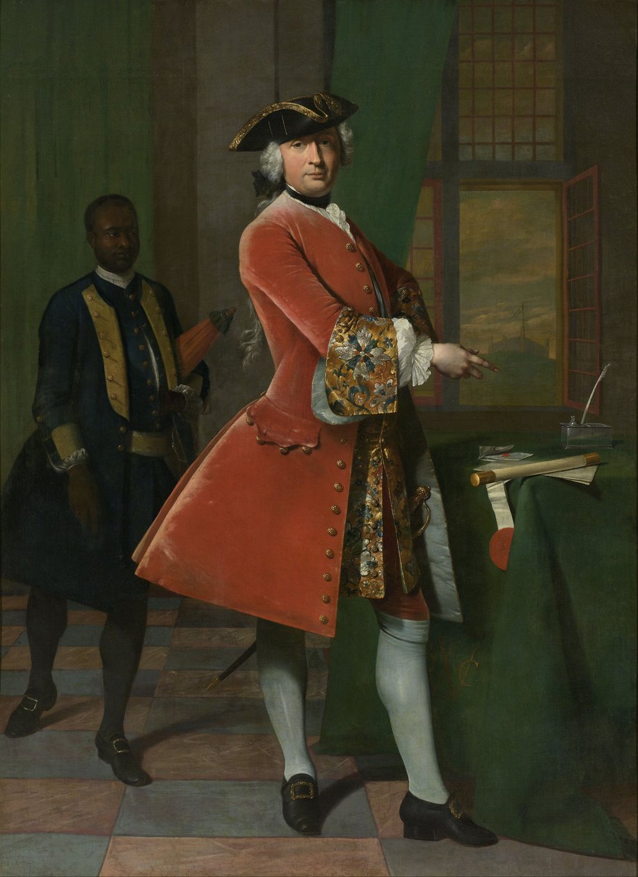 Porträtt av Jan Pranger, 1742 av Frans van der Mijn