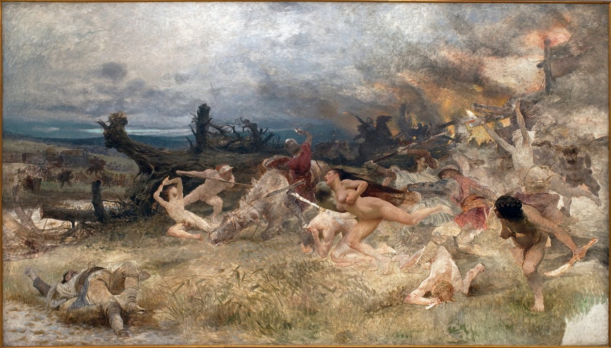 Adamiternas (eller adamianernas) ruin. Religiös rörelse kopplad till kristendomen, inspirerad av en nostalgi efter Edens lustgård (fri kärlek, arbetsvägran, naken), dök upp igen i Europa mot slutet av 1200-talet, förföljda tills deras definitiva av Frantisek Zenisek