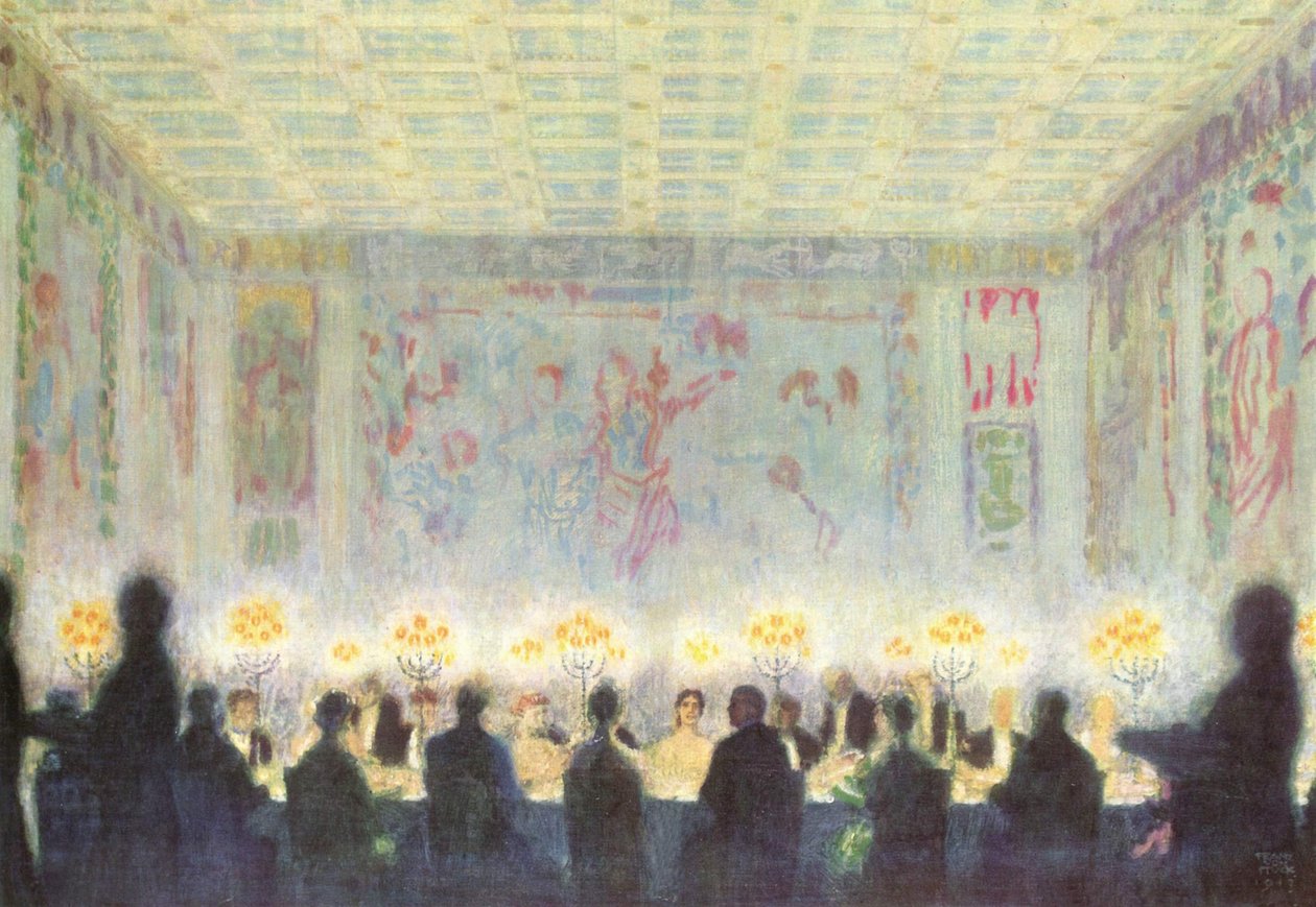 Das Diner av Franz von Stuck