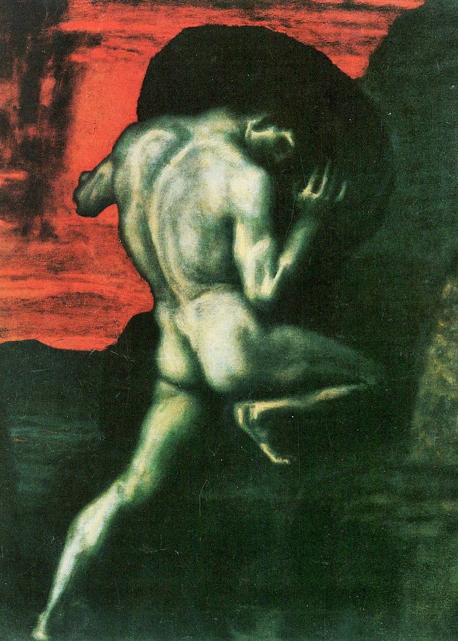 Sisyphus av Franz von Stuck