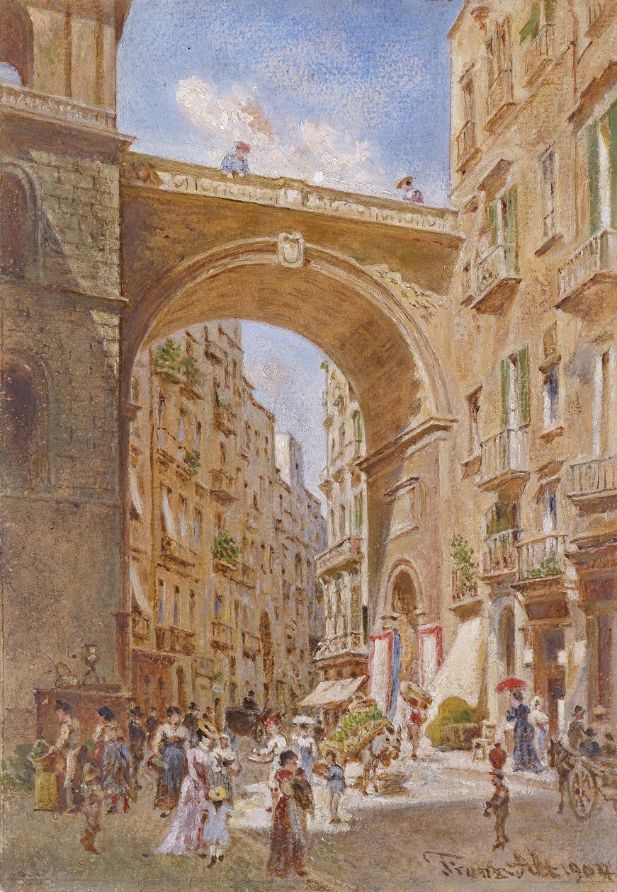 Die Chiaia-Brucke in Neapel av Franz Alt