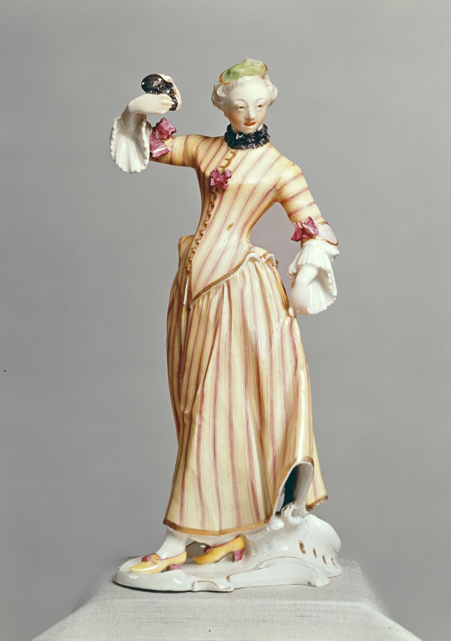 Figur av Columbine, från Commedia dellArte, Nymphenburg, ca 1760 (porslin) av Franz Anton Bustelli