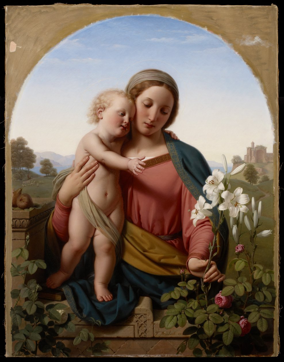 Madonna och barn, 1855 av Franz Ittenbach