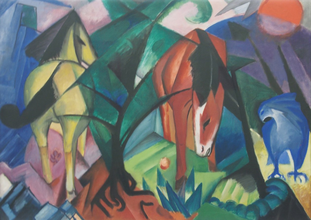  Hästar och örnar av Franz Marc