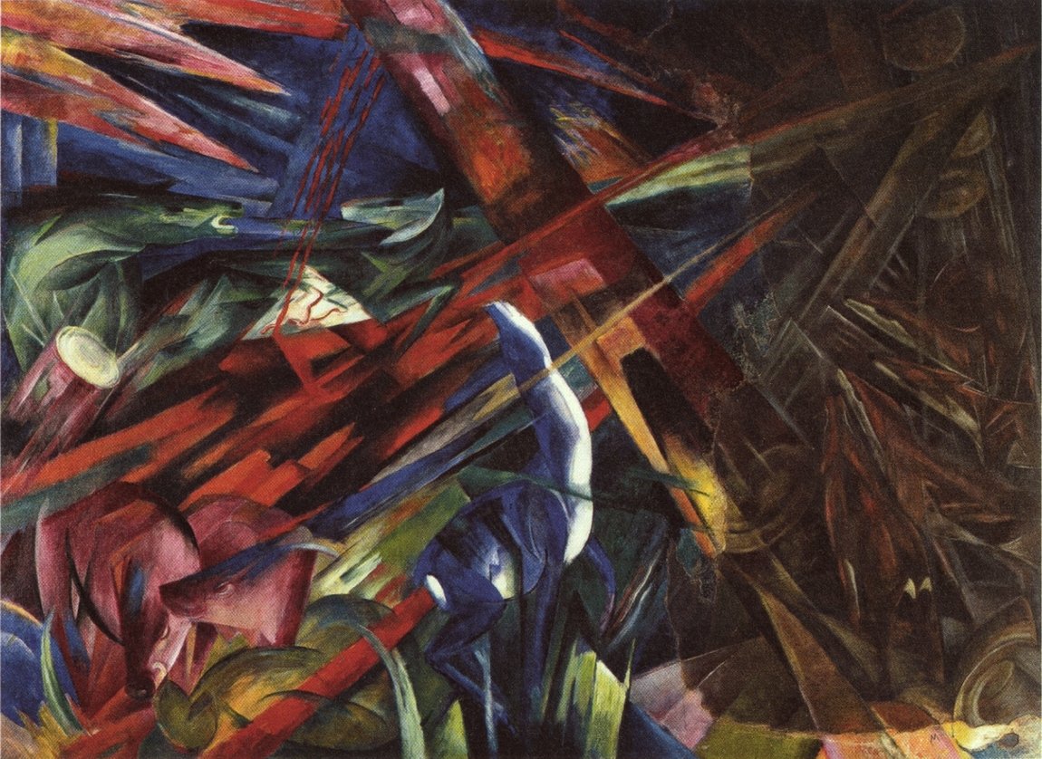  TierschicksalenEnglish: The fate of the animalsn  av Franz Marc