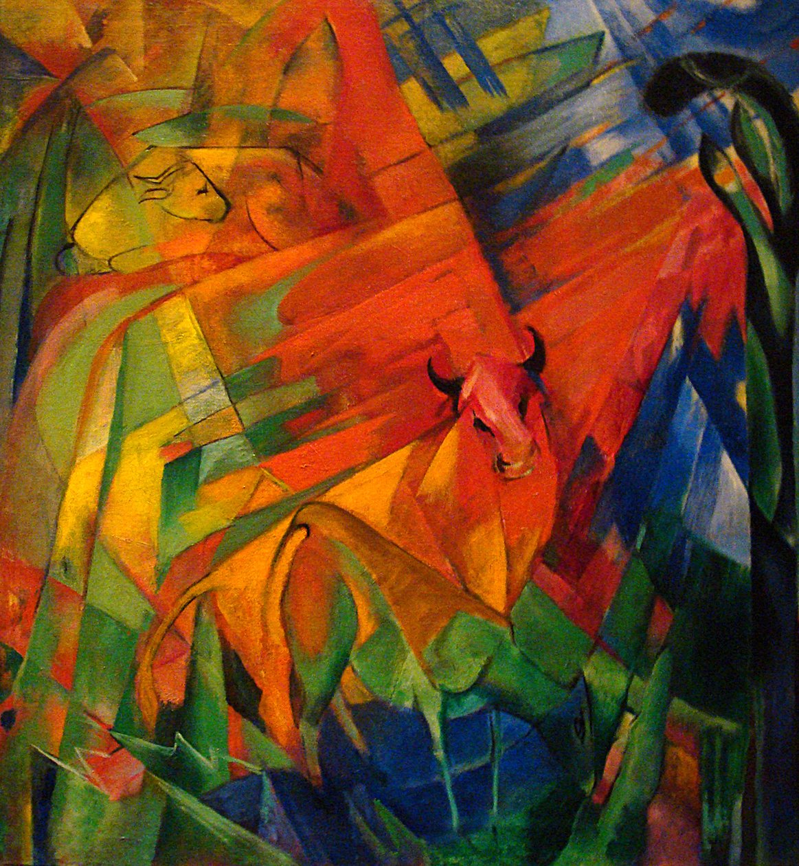 Animals in a Landscape av Franz Marc