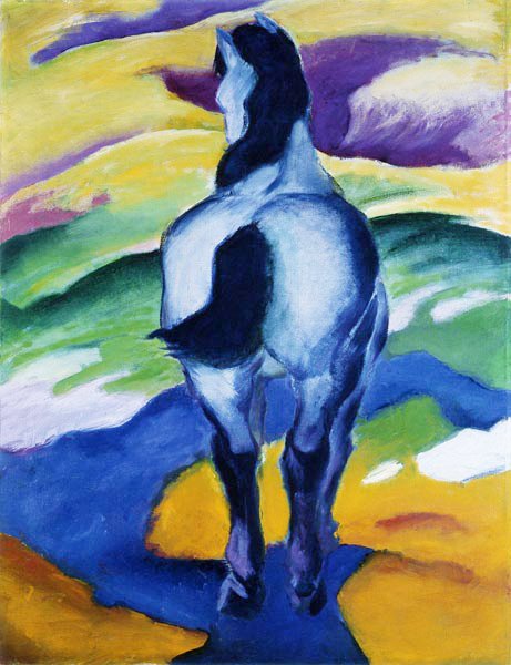 Blaues Pferd av Franz Marc