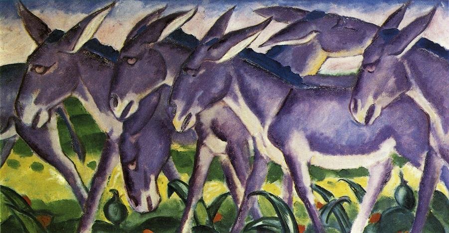 Donkey Frieze  av Franz Marc