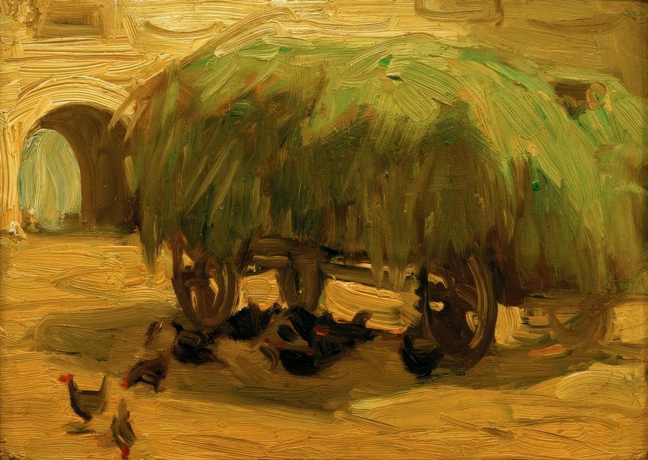 Heuwagen av Franz Marc