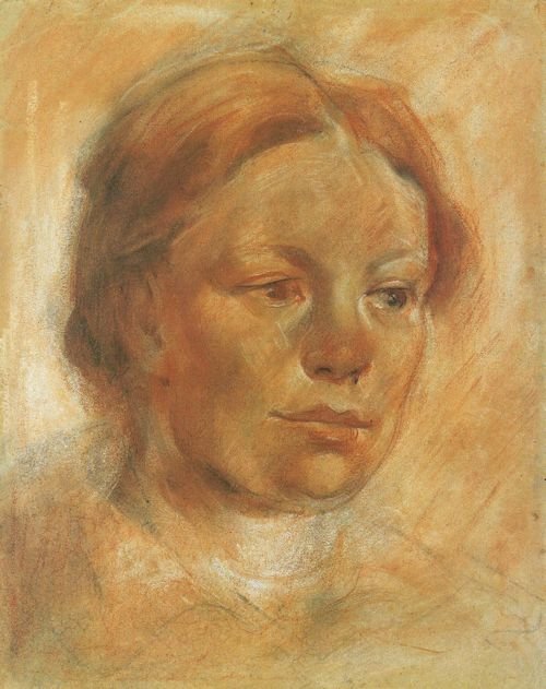 Mädchenkopf  av Franz Marc