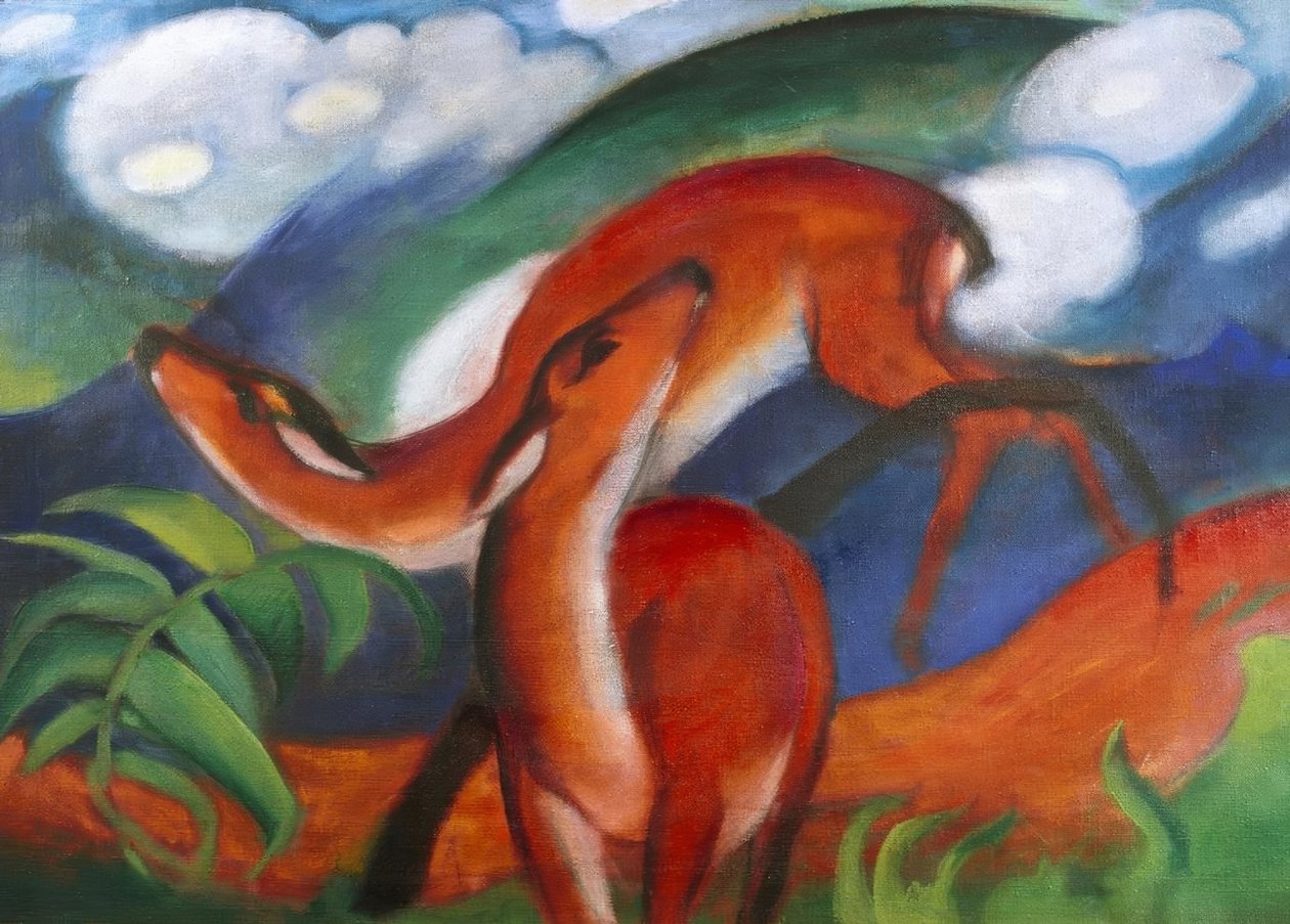Rote mekanik II av Franz Marc