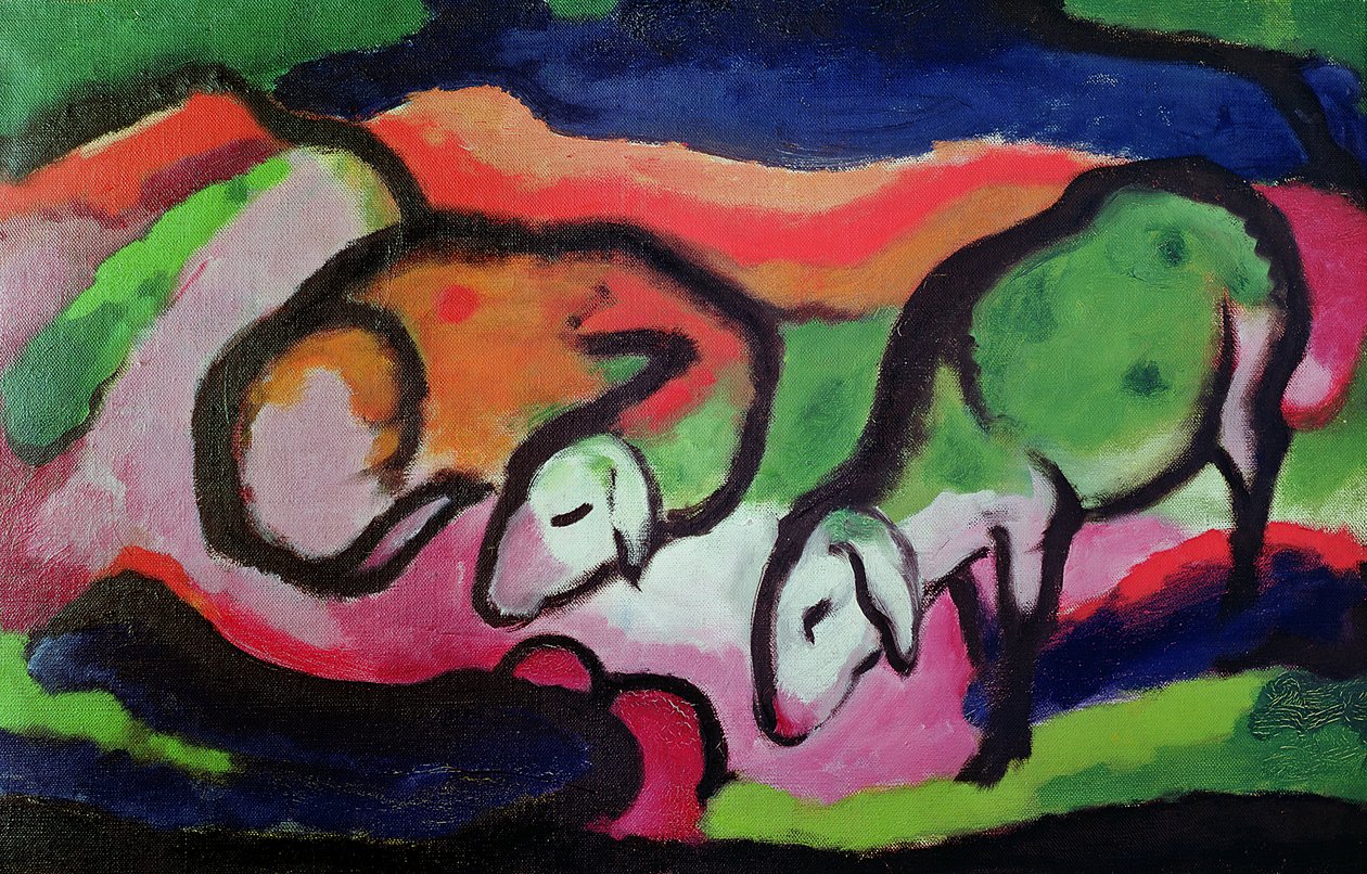 Får, 1912 av Franz Marc