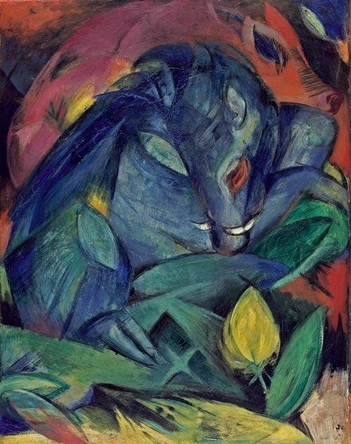 Wildschweine av Franz Marc