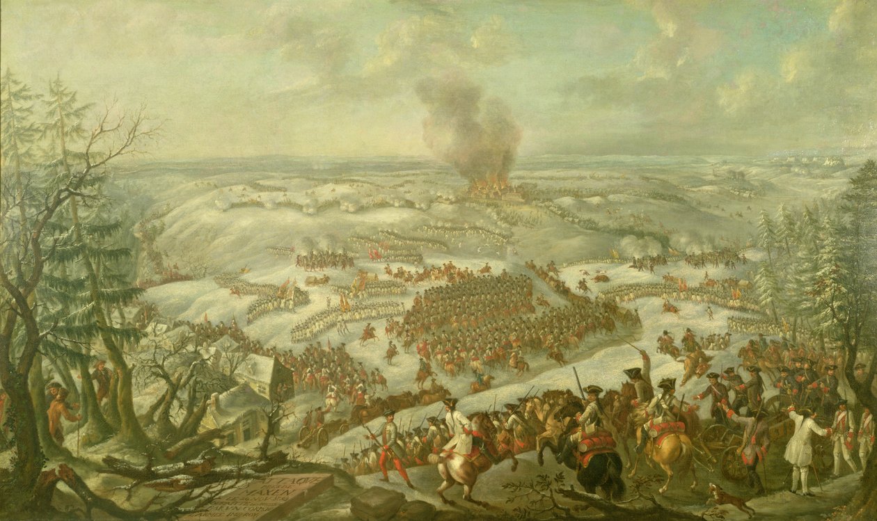 Slaget vid Maxen, november 1759 av Franz Paul Findenigg