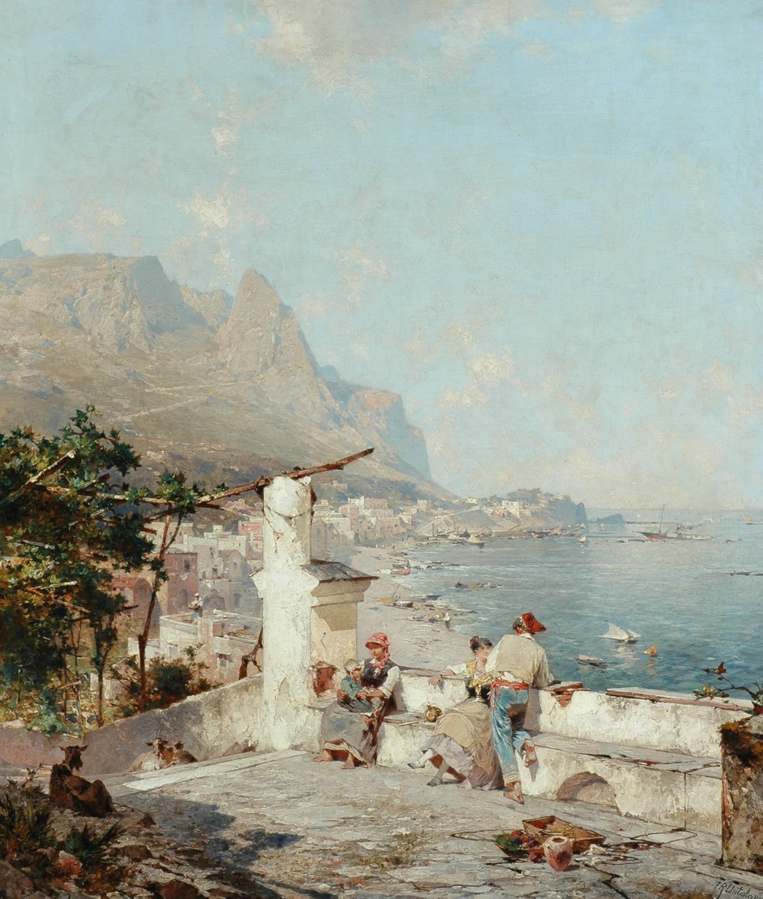 Capri, Neapelbukten av Franz Richard Unterberger