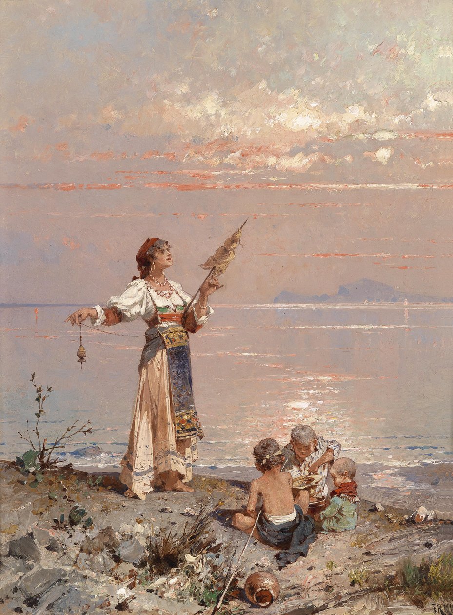 In der Bucht von Neapel av Franz Richard Unterberger