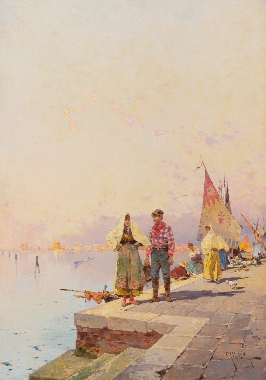 Sonniger Tag in Venedig. av Franz Richard Unterberger