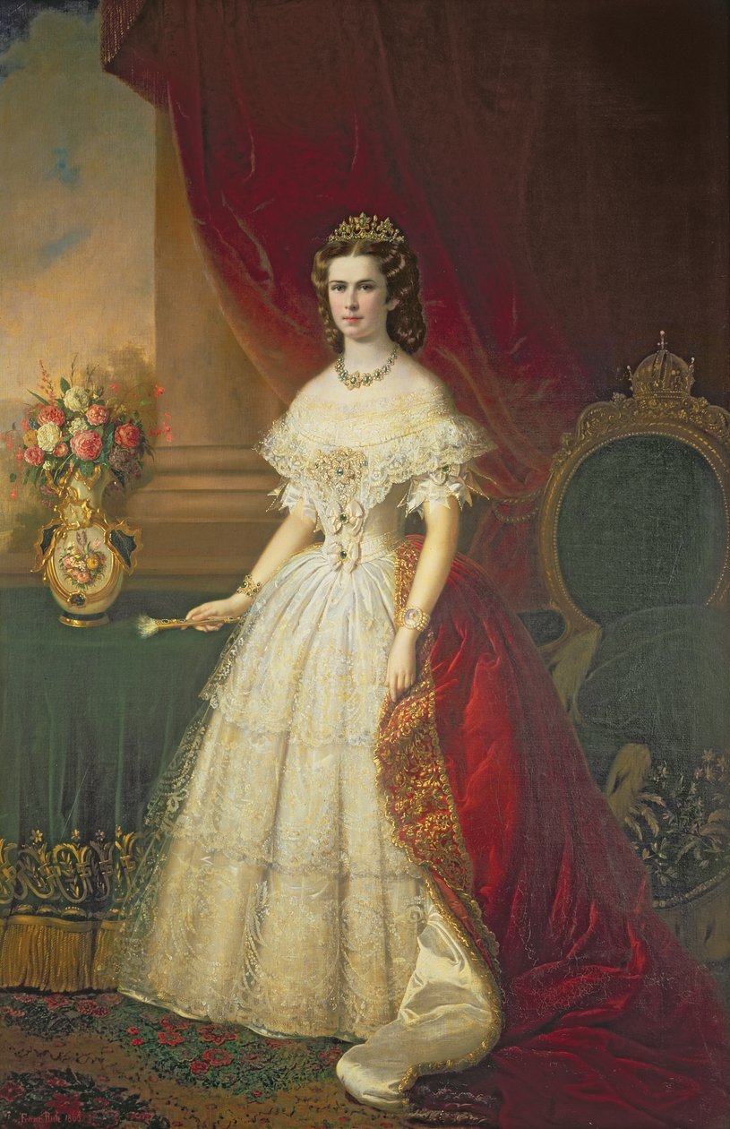 Kejserinde Elizabeth af Bayern (1837-98), 1863 sverige av Franz Russ