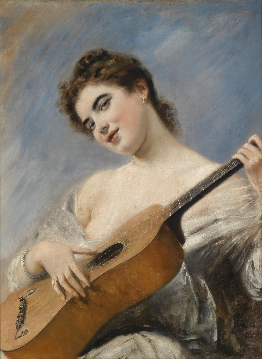 Gitarrspelaren av Franz Russ jun.