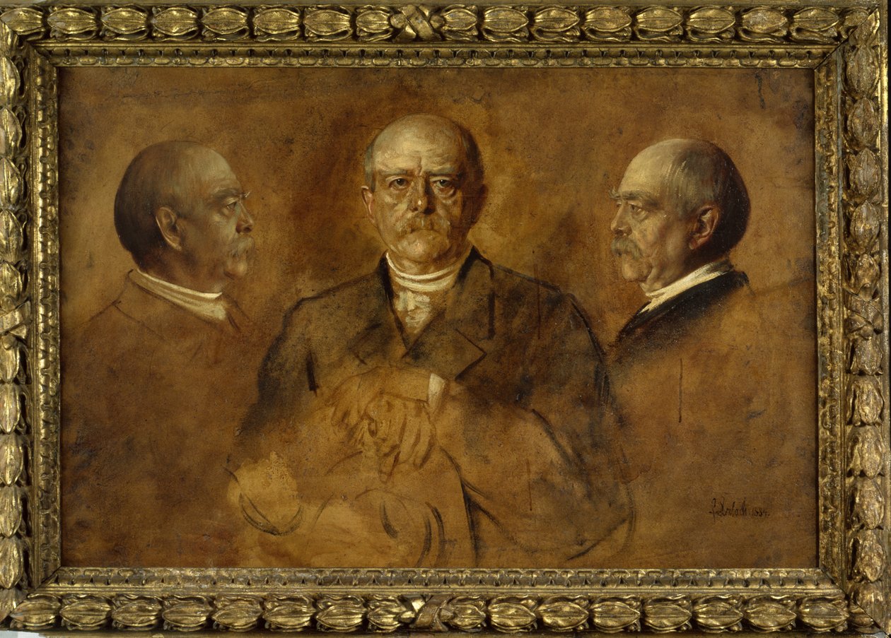 Prins Otto von Bismarck, 1884 (olja på papper) av Franz Seraph von Lenbach