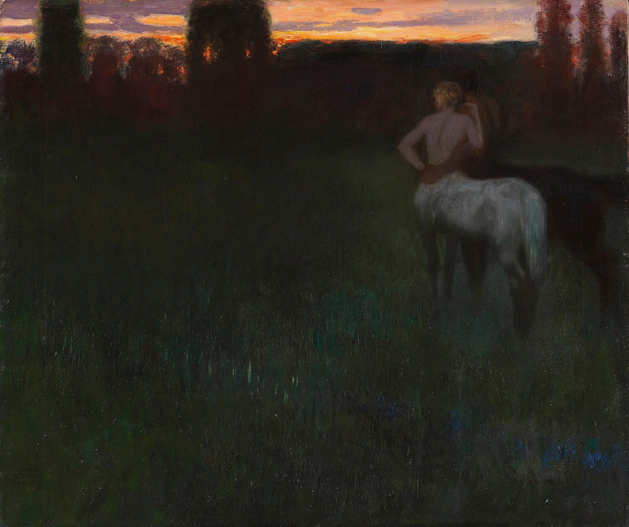 solnedgång av Franz von Stuck