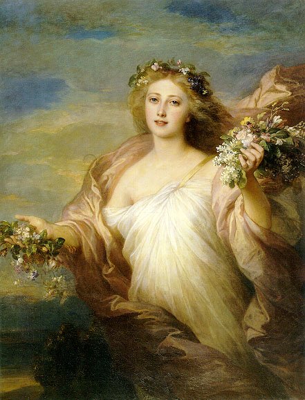  Der Frühling (Spring)  av Franz Xaver Winterhalter