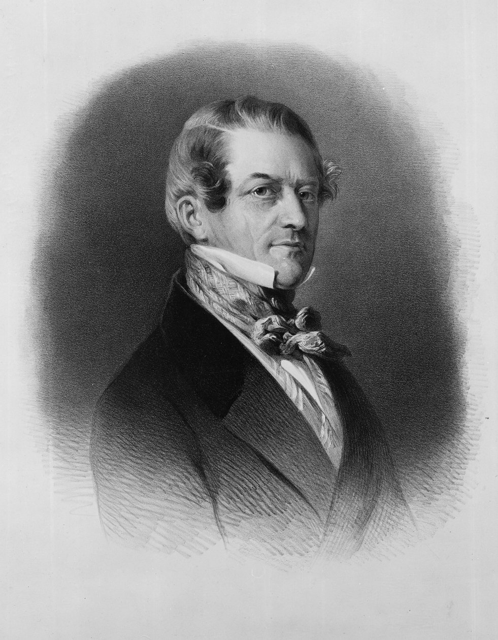 Christian Friedrich, baron Stockmar, graverad av Thomas Fairland av Franz Xaver Winterhalter