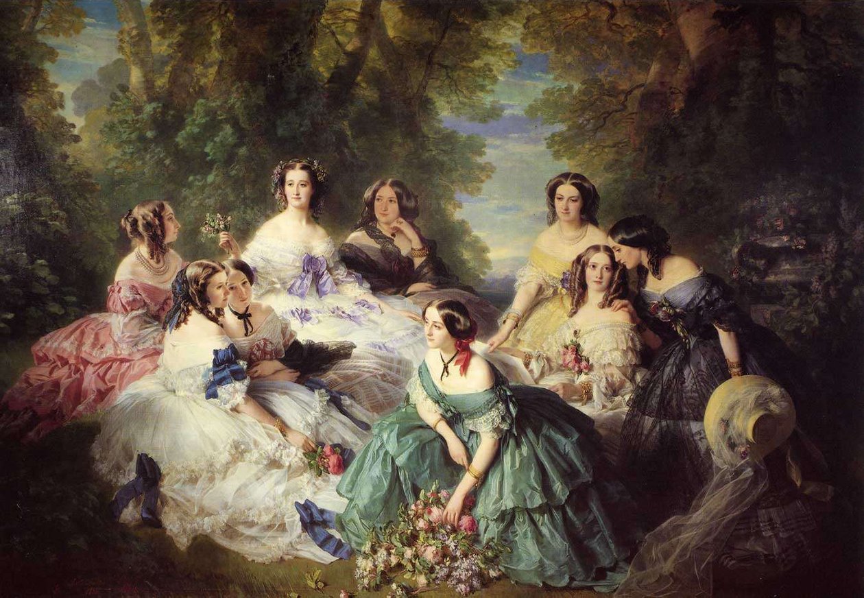 Eugénie, Empress of the French and her Ladies av Franz Xaver Winterhalter