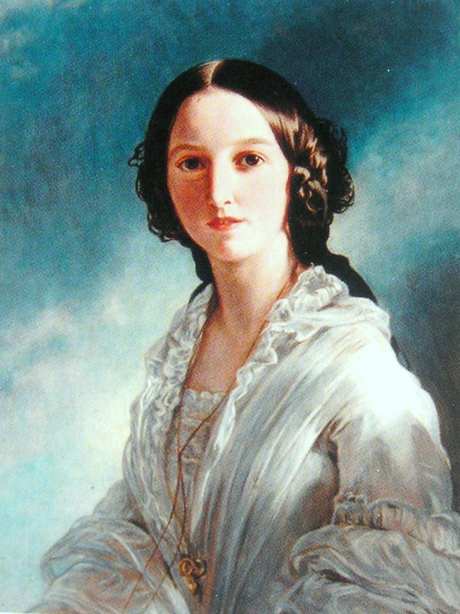 Feodora zu Hohenlohe-Langenburg  av Franz Xaver Winterhalter