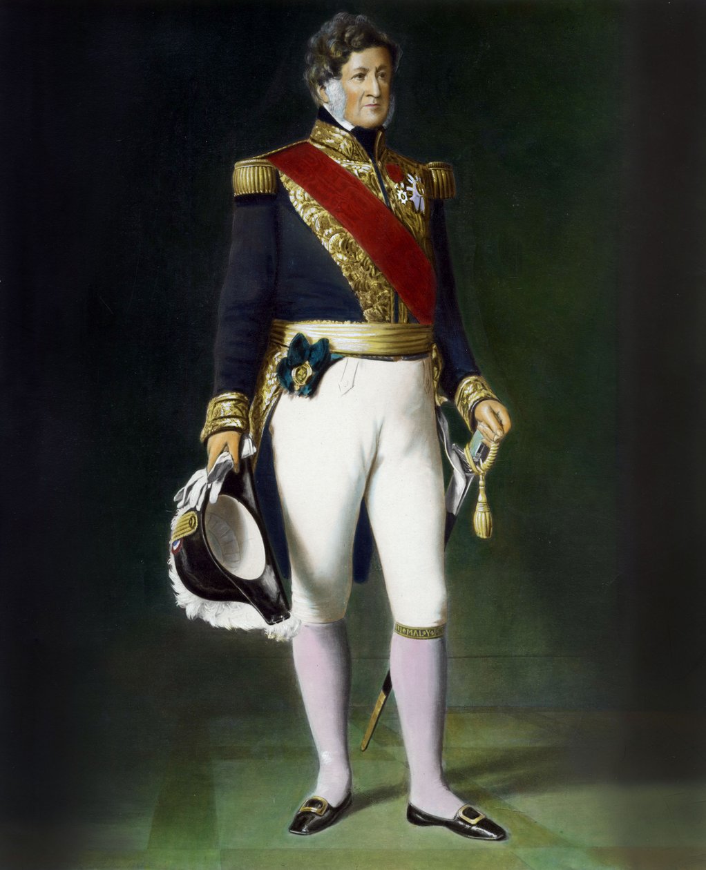 Kung Louis-Philippe olja på duk av Franz Xaver Winterhalter