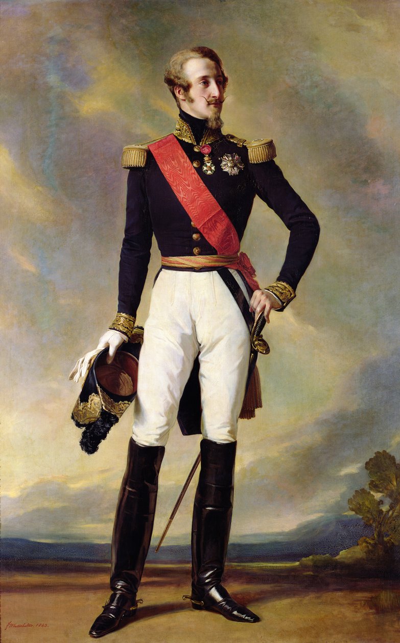 Louis-Charles-Philippe av Orleans (1814-96) hertig av Nemours, 1843 av Franz Xaver Winterhalter