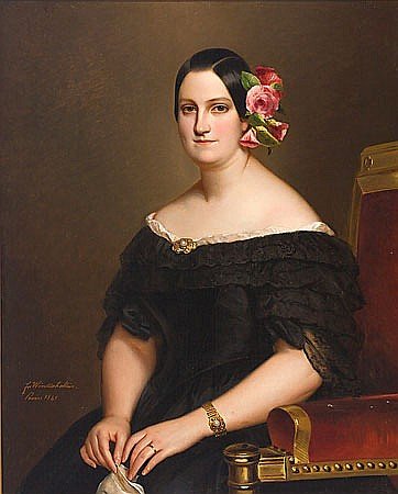 Marie-Christine de Bourbon-Siciles av Franz Xaver Winterhalter
